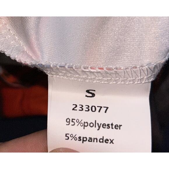 NWT Flamingo Striped Ring Linked Hollow Out Stretch Midi Dress Women's Small - Picture 9 of 9